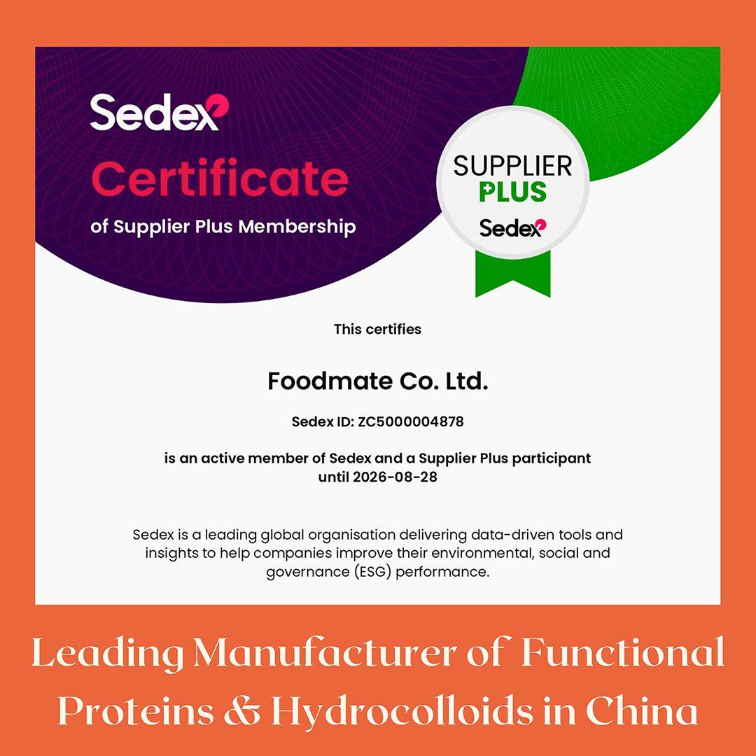 Foodmate Sedex Certificate